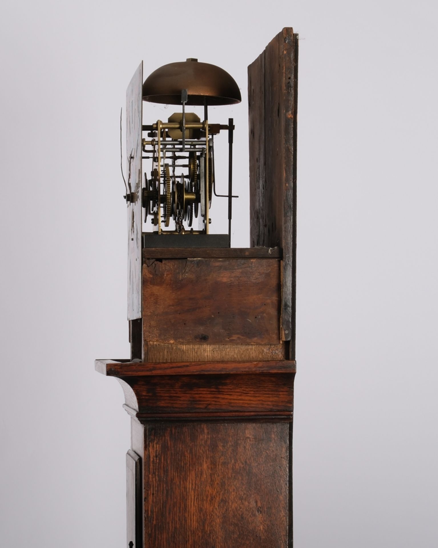 Standuhr, England, 1. Hälfte 19. Jh., sign. "Thomas Mear / Dursley", (Thomas Mear of Drusley / Glou - Bild 4 aus 6
