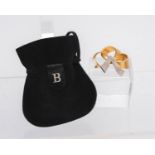 Schleifenbrosche, 18kt Gelbgold/ Weißgold, ca. 12.7 g