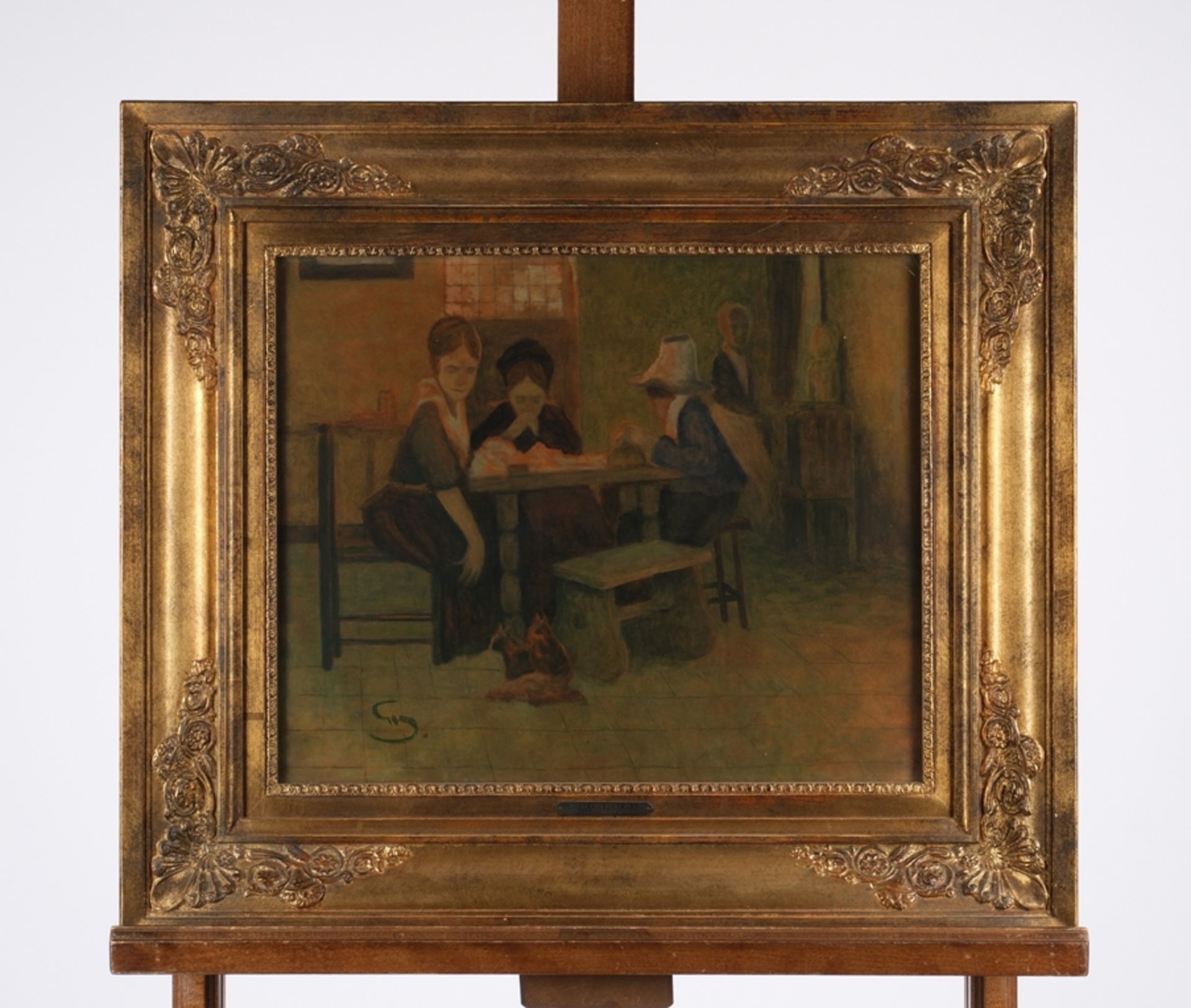 Schreuer, Wilhelm (Wesel 1866 - 1933 Düsseldorf, bekannt für seine teils historischen Gesellschafts - Bild 2 aus 5