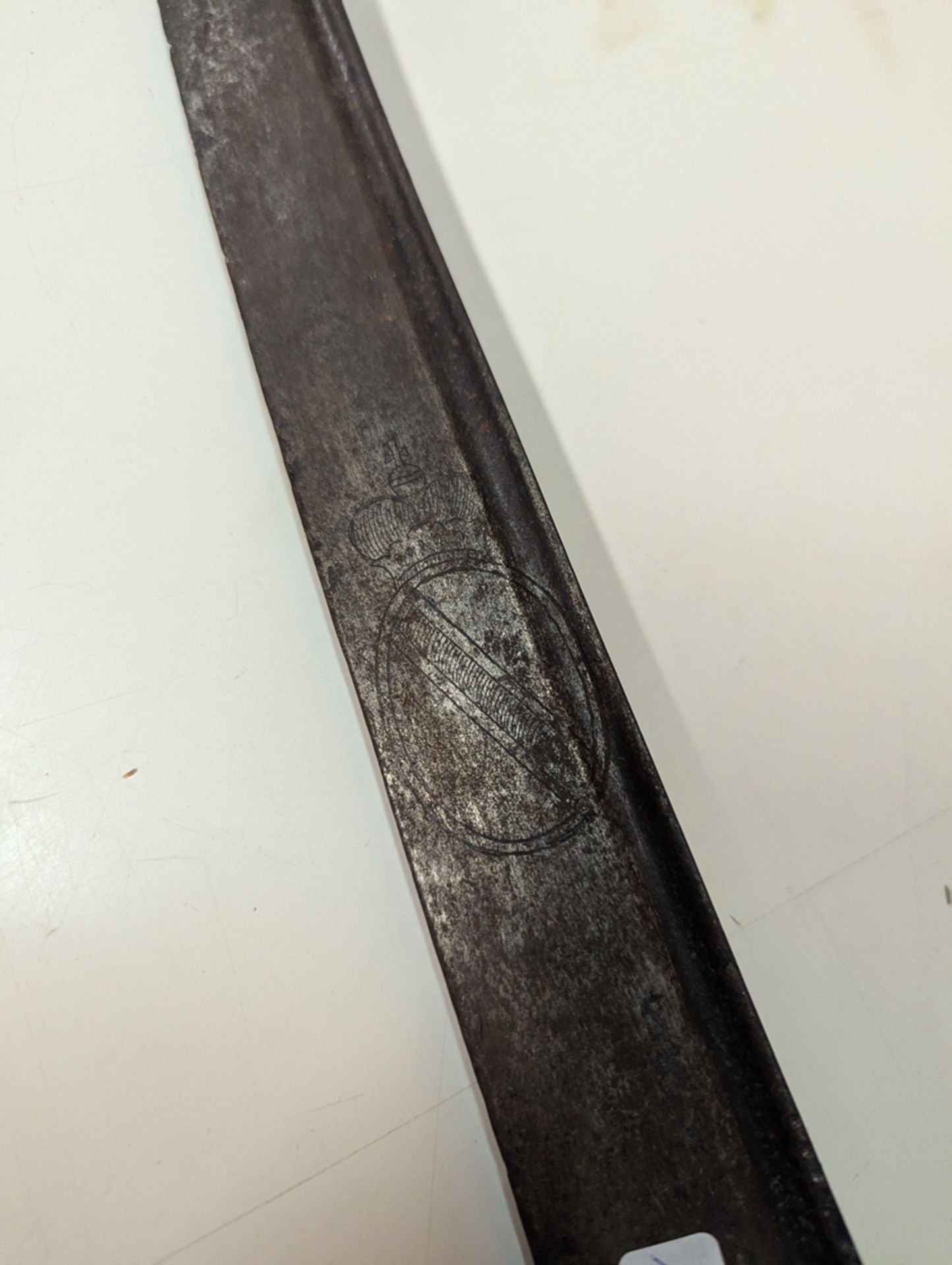 Säbel, wohl preußischer Infanteriesäbel M 1715, gebogene und beidseitige gekehlte Rückenklinge, gek - Bild 2 aus 4