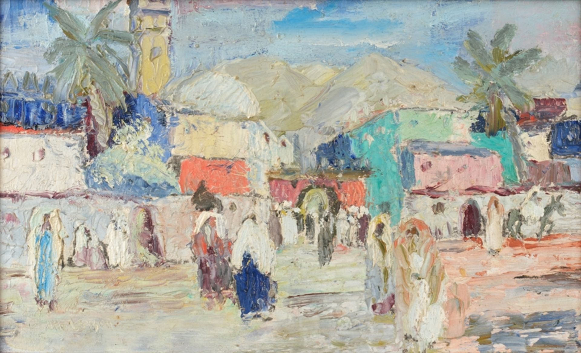 Larsen, Otto (Hannover 1889 - 1970 Holm-Seppensen, deutscher Landschafts-, Genre- und Marinemaler, 