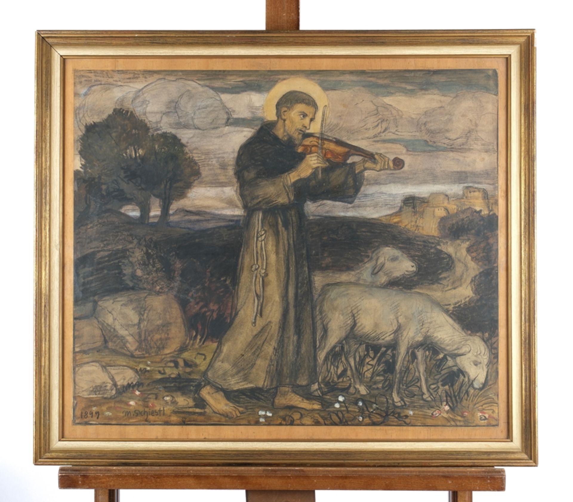 Schiestl, Matthäus (1869 Gingl/Salzburg - 1939 München, Schüler der KA München, Maler und Grafiker  - Bild 2 aus 4