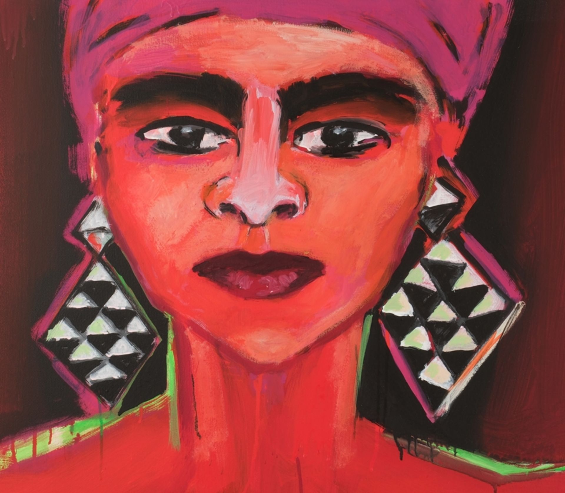 Bach, Elvira (geb.1951 in Neuenhain, Vertreterin der Neuen Wilden, Studium an der Hochschule der Kü - Bild 4 aus 6