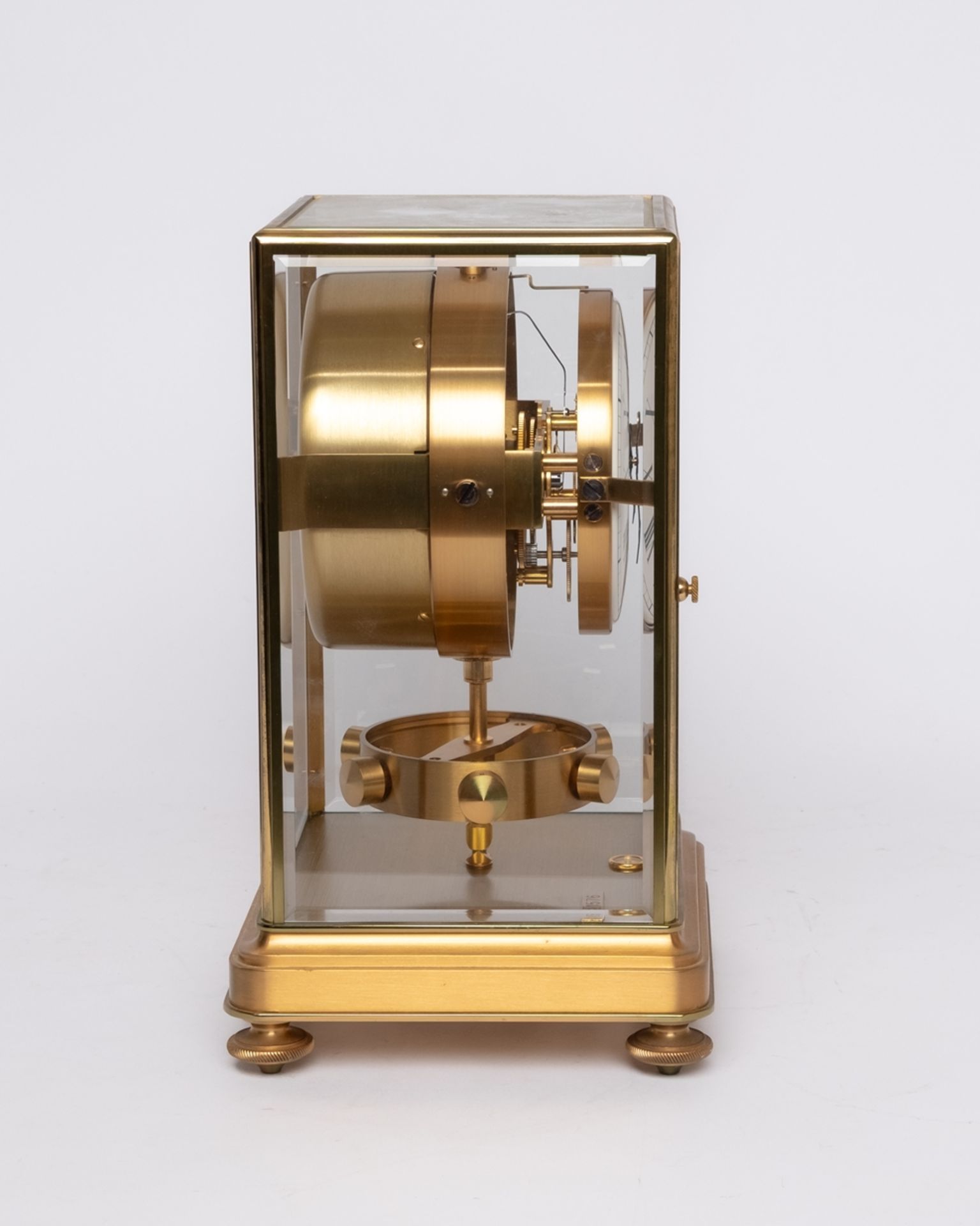 Tischuhr, "Atmos Prestige", Jaeger LeCoultre, Schweiz, 1980er Jahre, auf Plakette nummeriert 1576 ( - Bild 4 aus 4