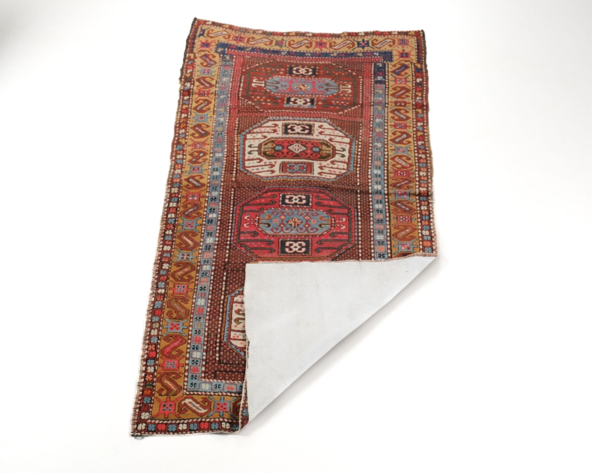 Karatchoph-Kasak, Kaukasus, um 1900, 2.55 x 1.24 m, Restaurierung - Bild 2 aus 2