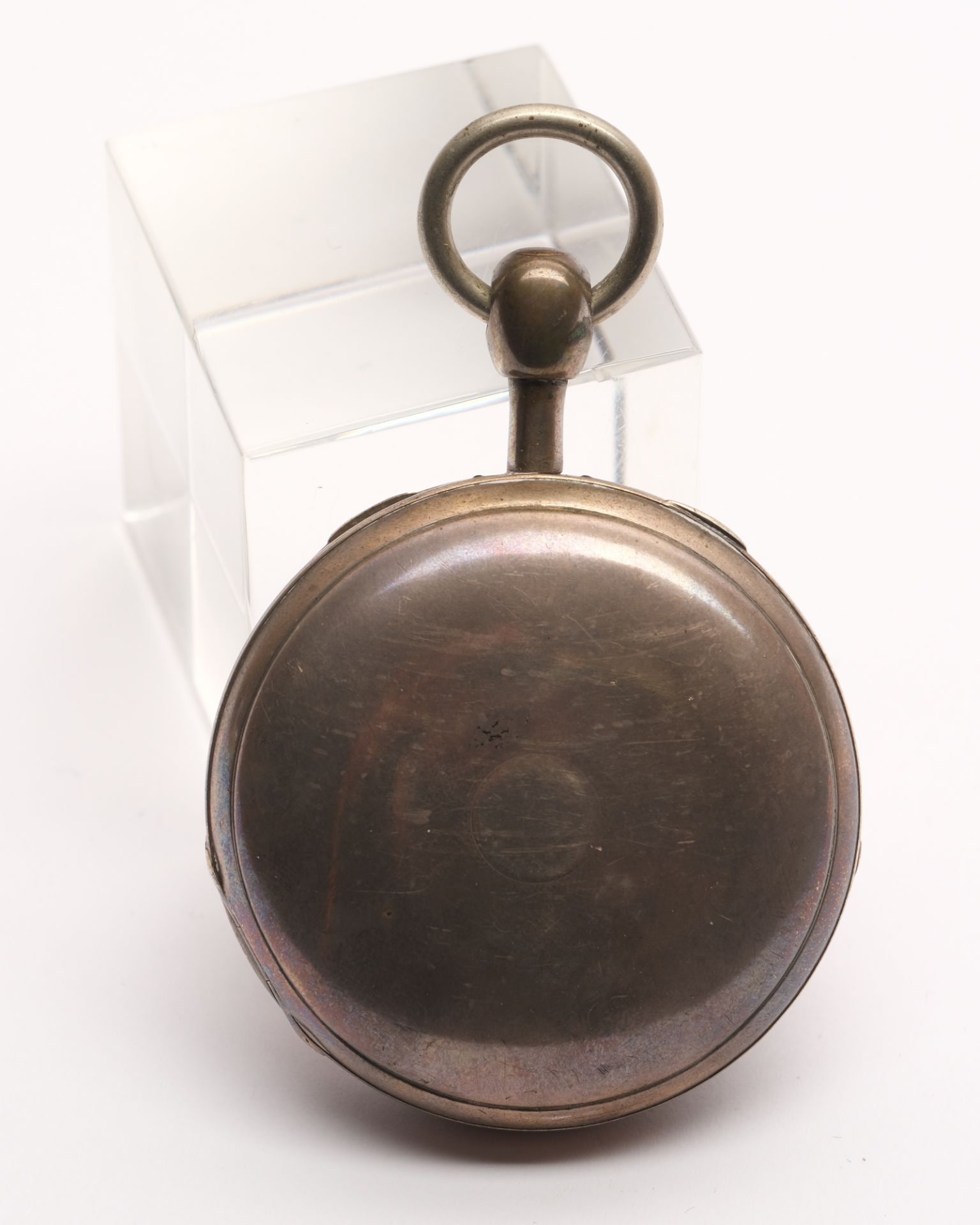 Taschenuhr mit Jacquemart-Figurenautomat und Repetition, wohl Schweiz, um 1800, Scharniergehäuse in - Bild 6 aus 7