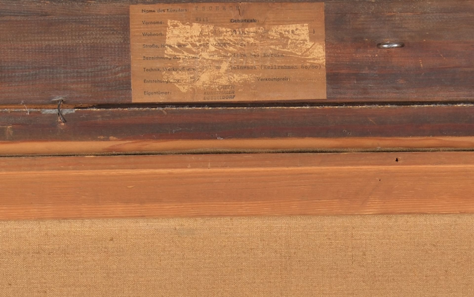 Tschech, Will (1891 Düsseldorf - 1975 ebenda, Schüler der Düsseldorfer KGS und KA, Mitglied der Kün - Bild 6 aus 6