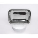 Brotschale, Silber, 925, Robbe & Berking, rechteckig, glatt, Kordelrand, 4.3 x 26.3 x 19 cm, ca. 55