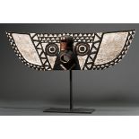 Kleine Bwa Eulen oder Butterfly Maske, Burkina Faso, ausdrucksstarke Darstellung mit schwarz-weißer