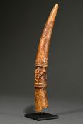 Wahrsagerstab der Yoruba, Nigeria frühes 20.Jh., fein gearbeiteter Divination Tapper Stab zur Beweg