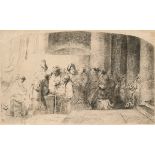 Picart, Bernard (1673-1733) zugeschrieben "Judas erhält die 30 Silbermünzen", Radierung, nach Samue