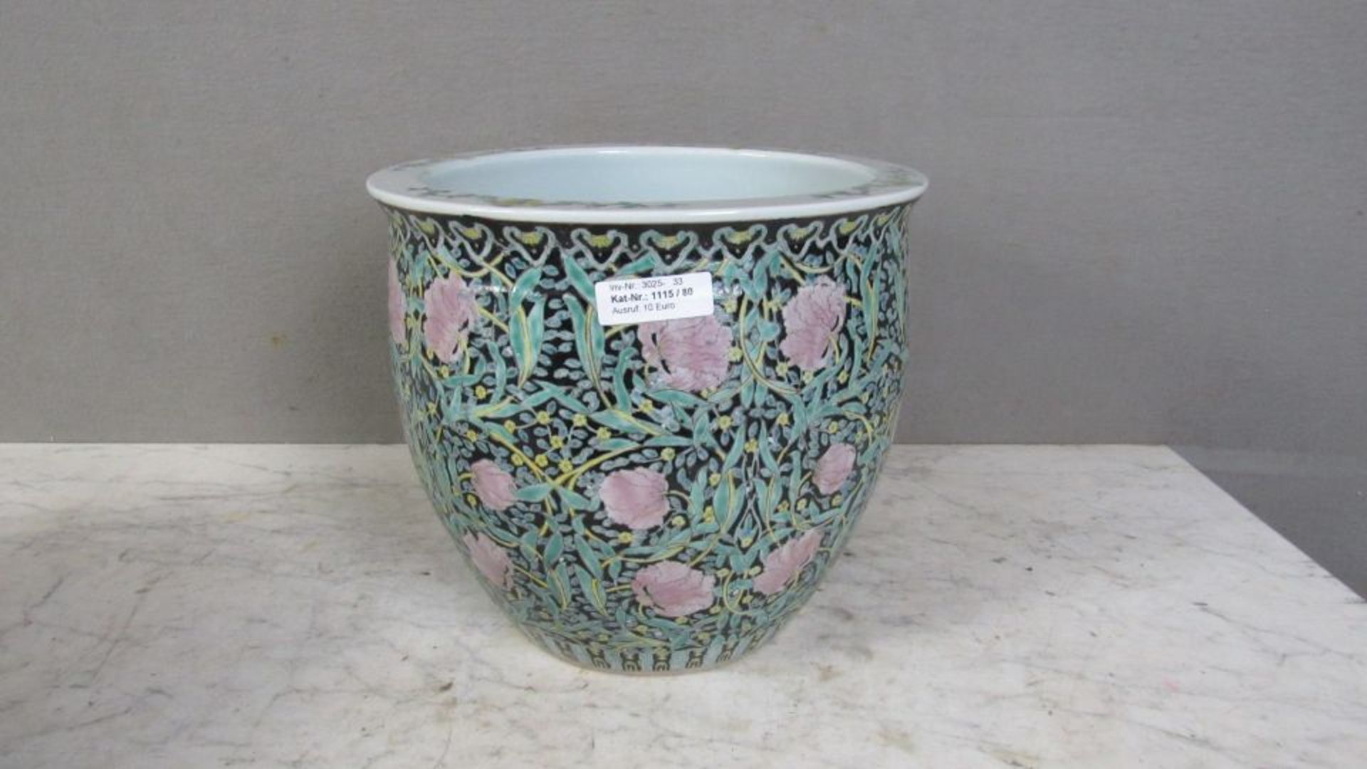 Blumenübertopf Porzellan Asiatisch