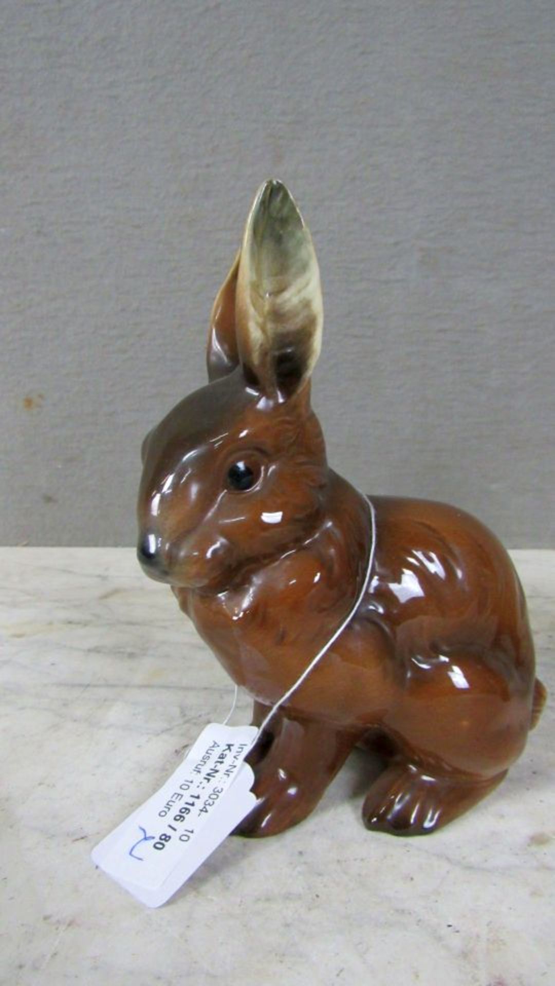 Goebel 2 Porzellanfiguren Hasen 16cm - Bild 3 aus 7