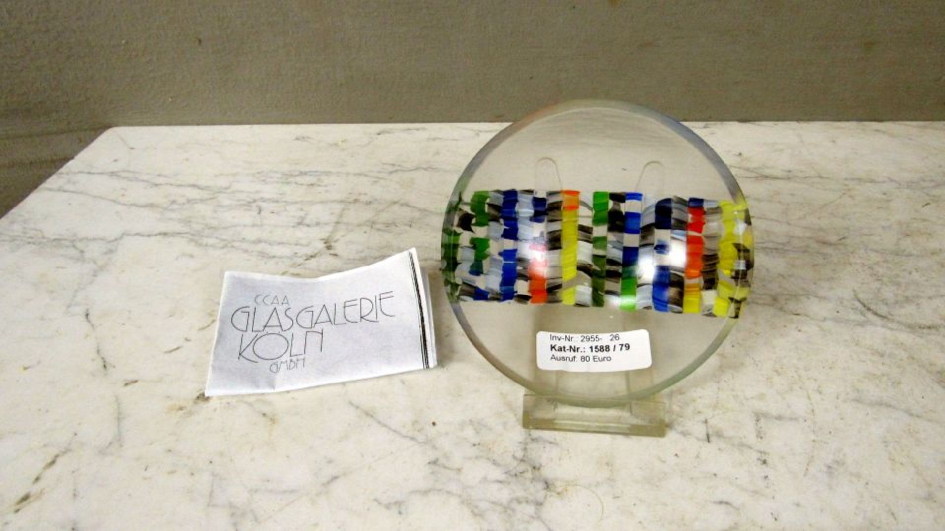 Zierteller Glasteller Küstner Mosaik