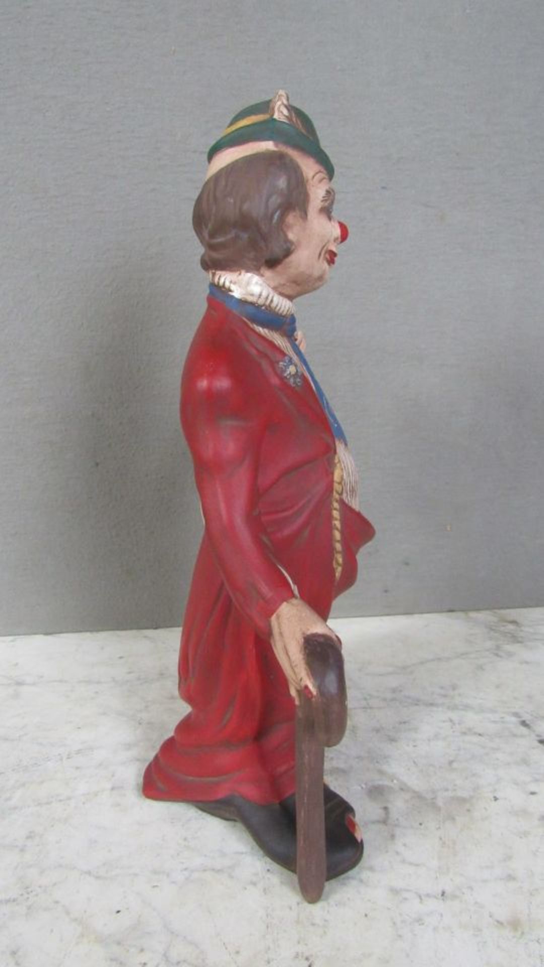 Keramikfigur Clown 39cm hoch - Bild 6 aus 7