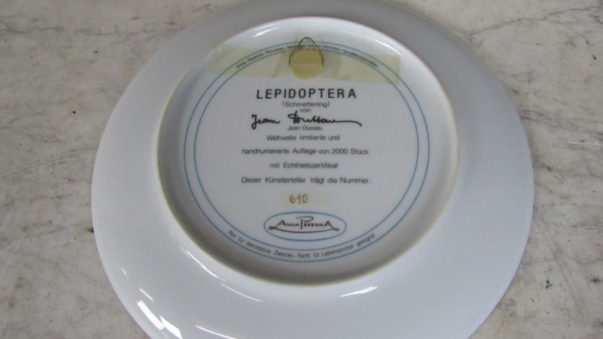 Porzellan Künstlerteller auflage 2000 - Bild 8 aus 8