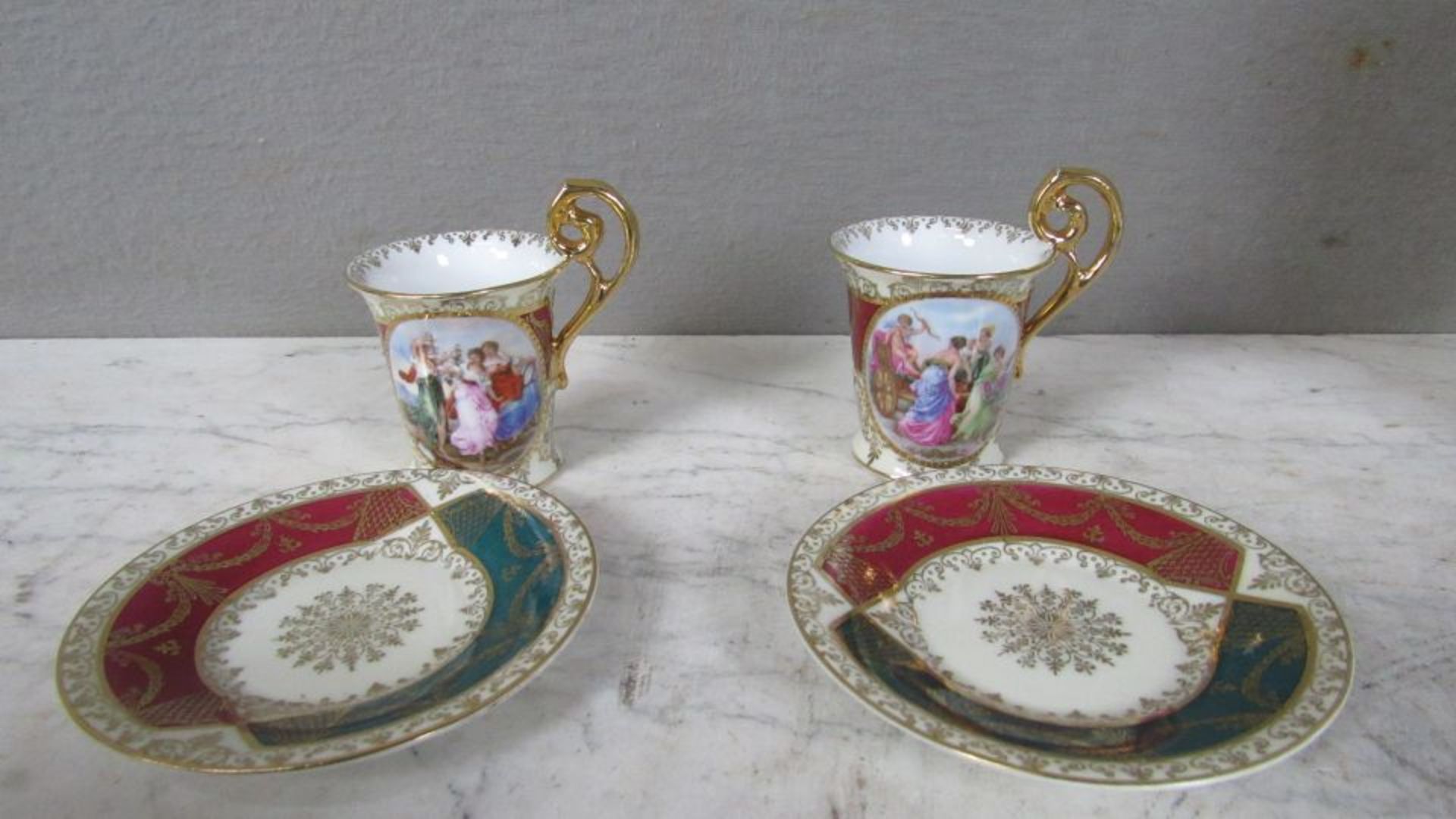 Konvolut Porzellan Wien antik 7 - Bild 7 aus 9