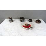 5 Teile Keramik teilweise