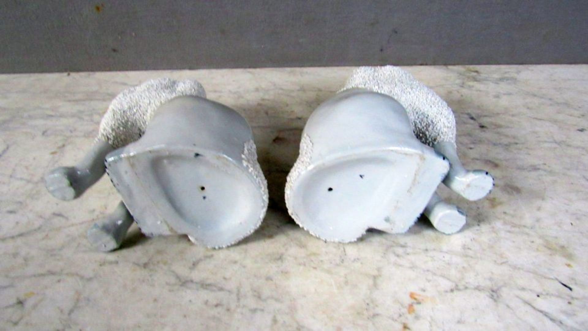 2 Porzellanfiguren Hunde Puffhunde - Bild 7 aus 7