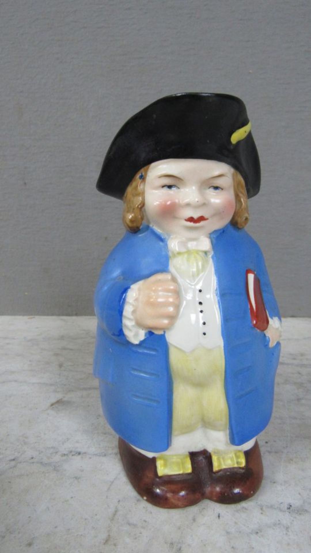 Keramikkrug antik England männliche - Bild 4 aus 6