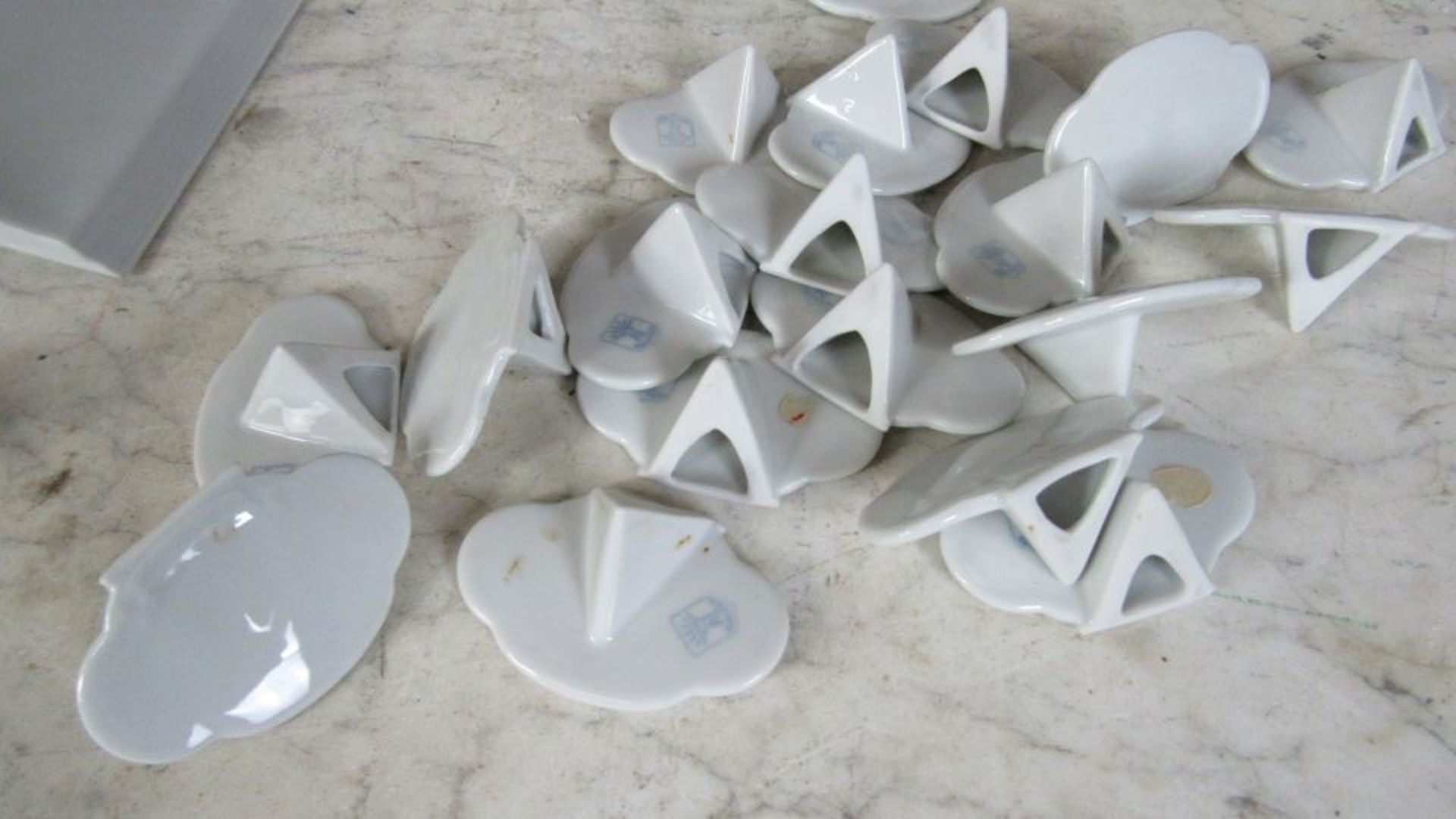 Konvolut Porzellan Aufsteller Schilder - Bild 4 aus 6