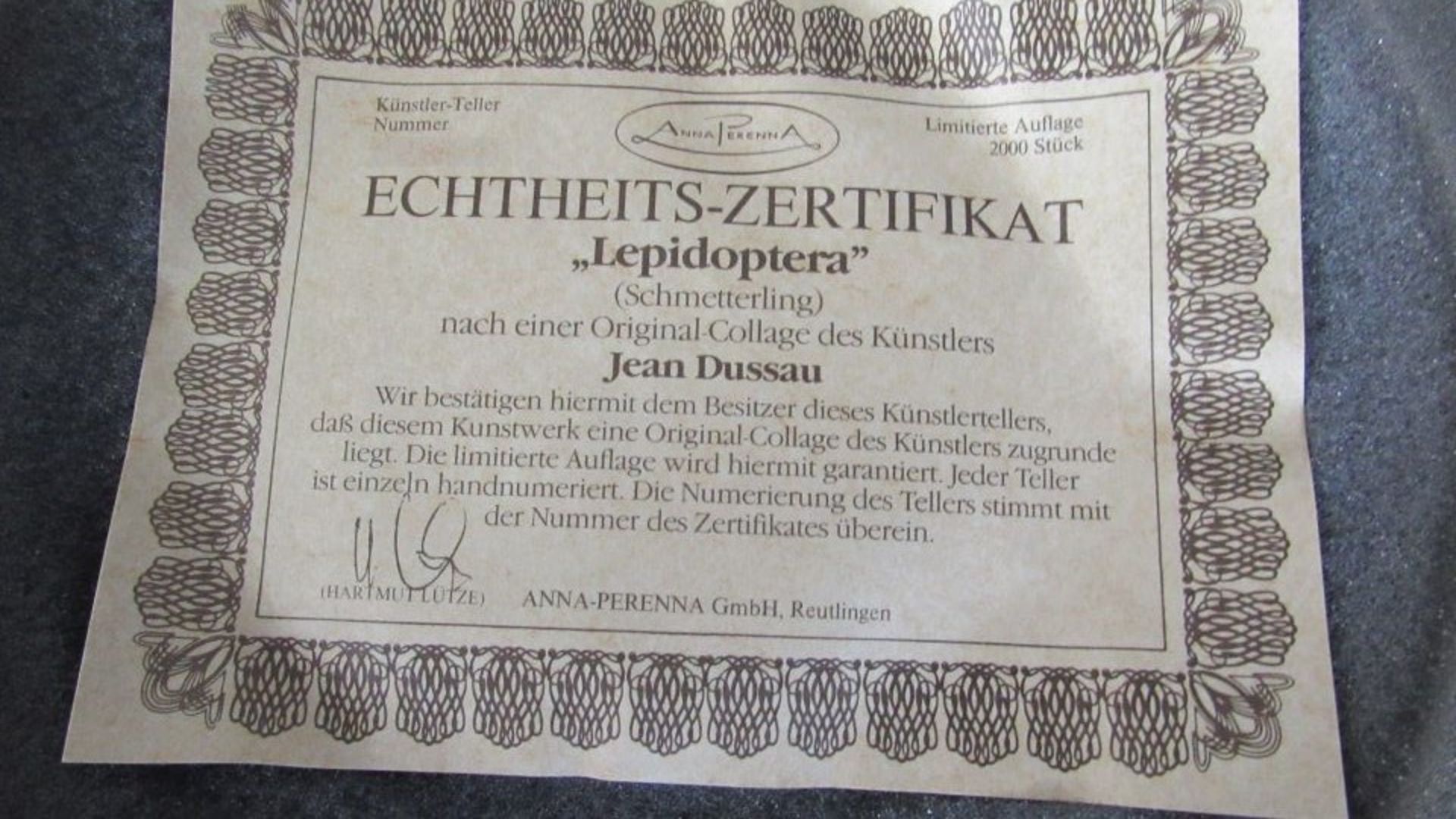 Porzellan Künstlerteller auflage 2000 - Bild 4 aus 8