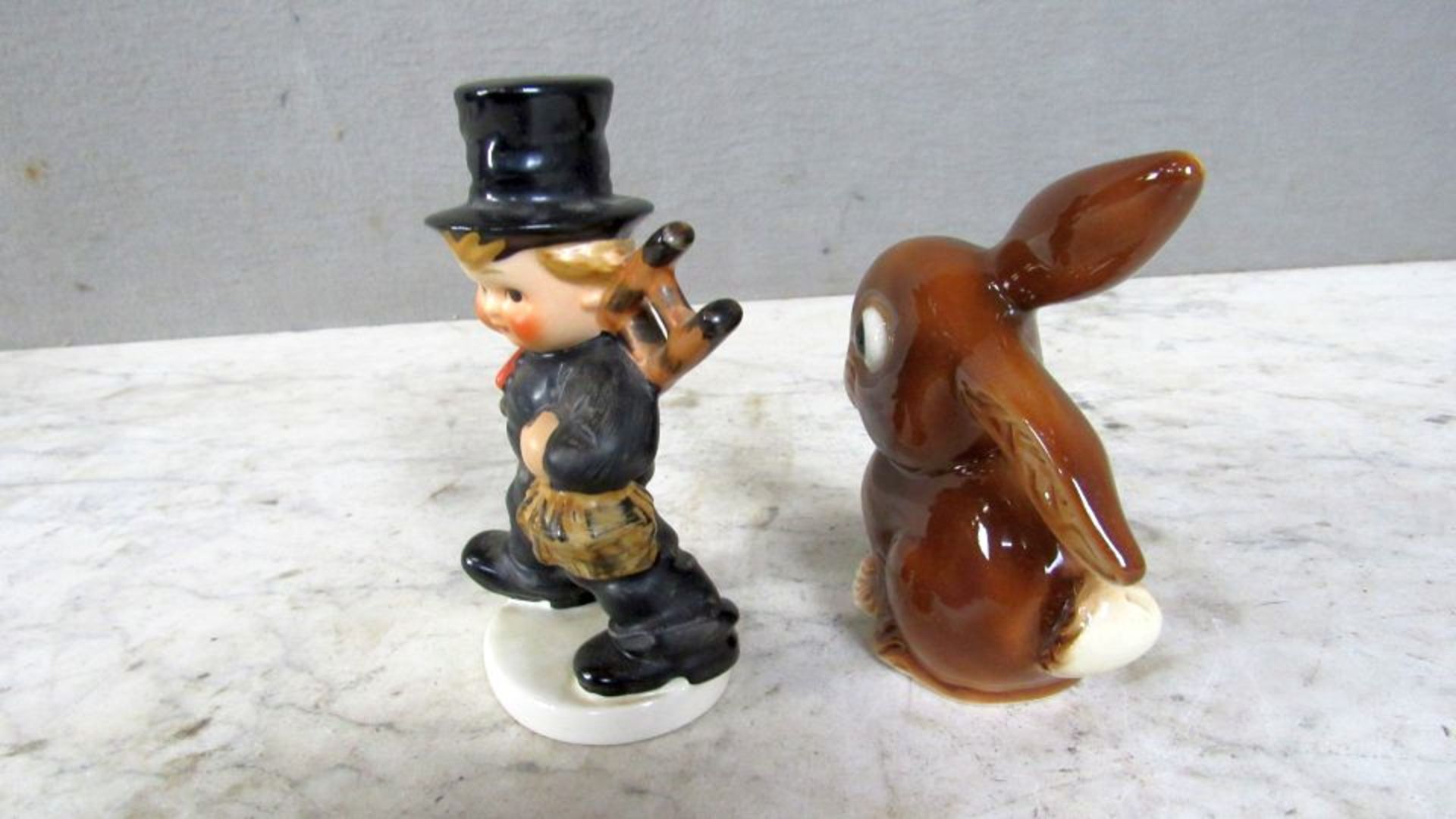 2 Porzelanfiguren Goebel Hasen und - Bild 4 aus 6