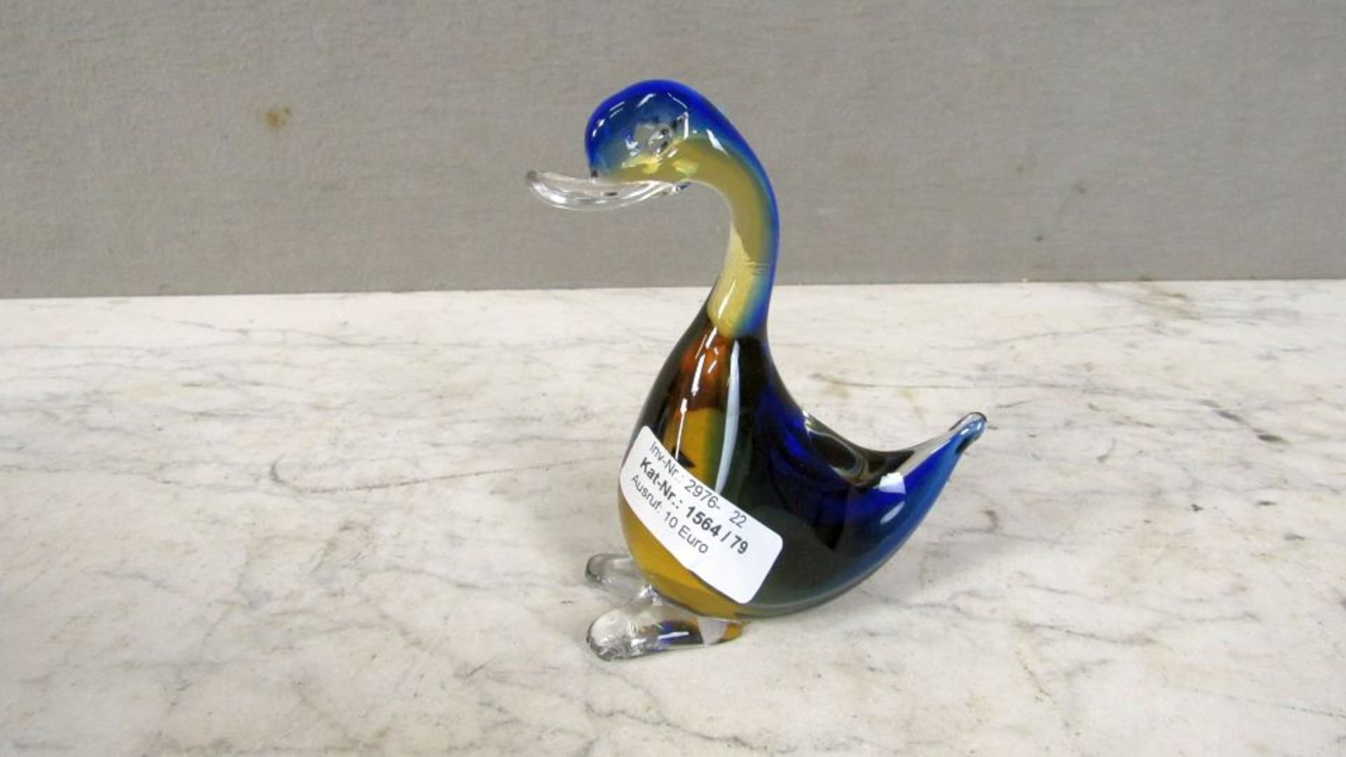 Glasskulptur Ente Murano 14cm