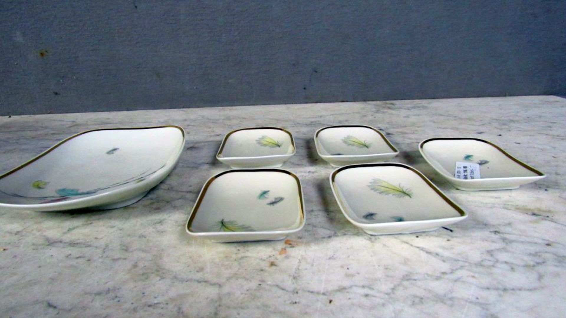 Anbietschale + 5 Teller klein - Bild 2 aus 6