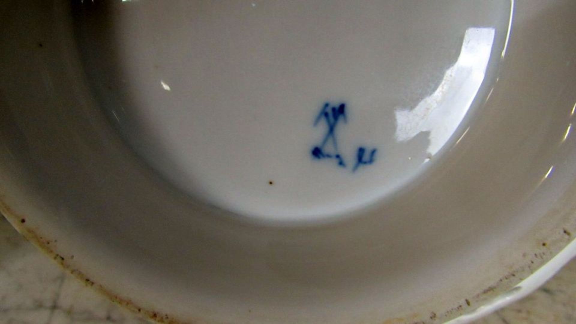 Konvolut Porzellan antik 9 Teile - Bild 8 aus 8