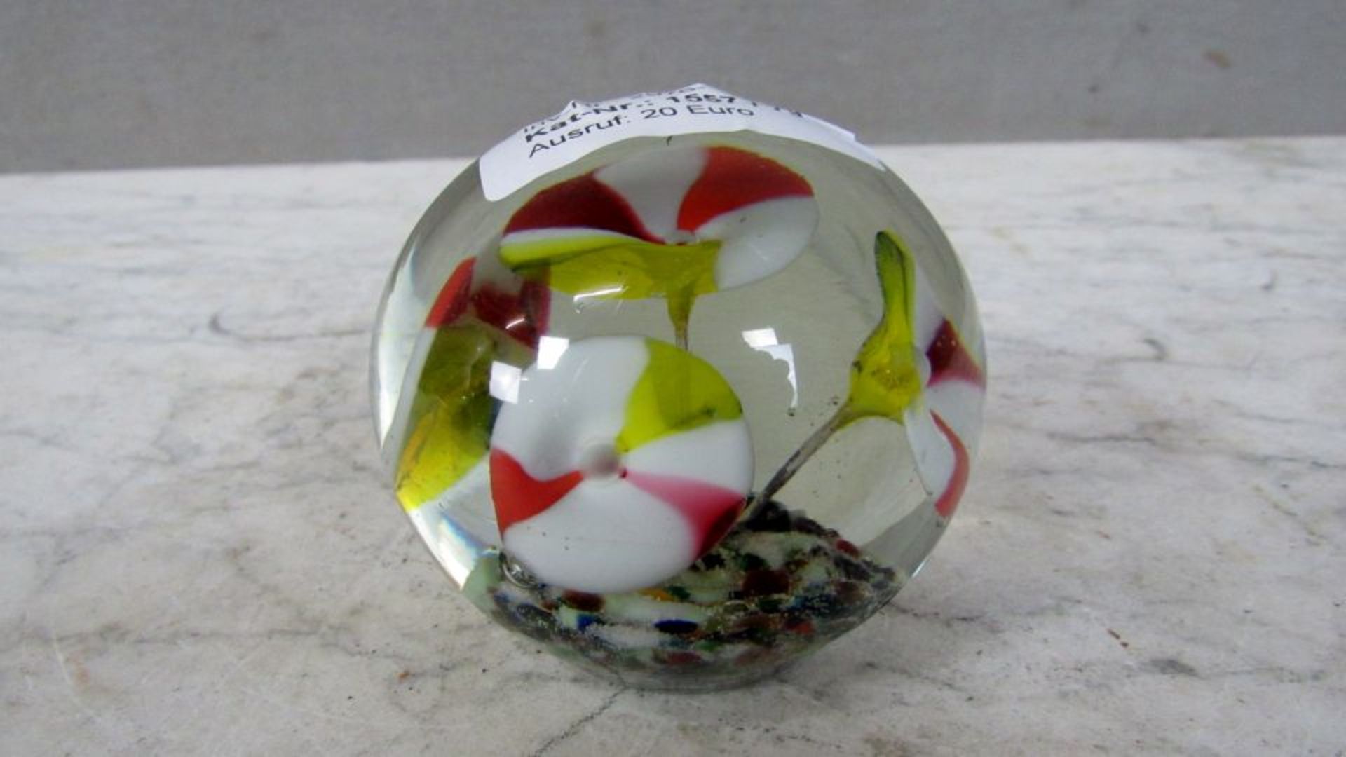 Briefbeschwerer Murano Mille Fiore - Bild 2 aus 4