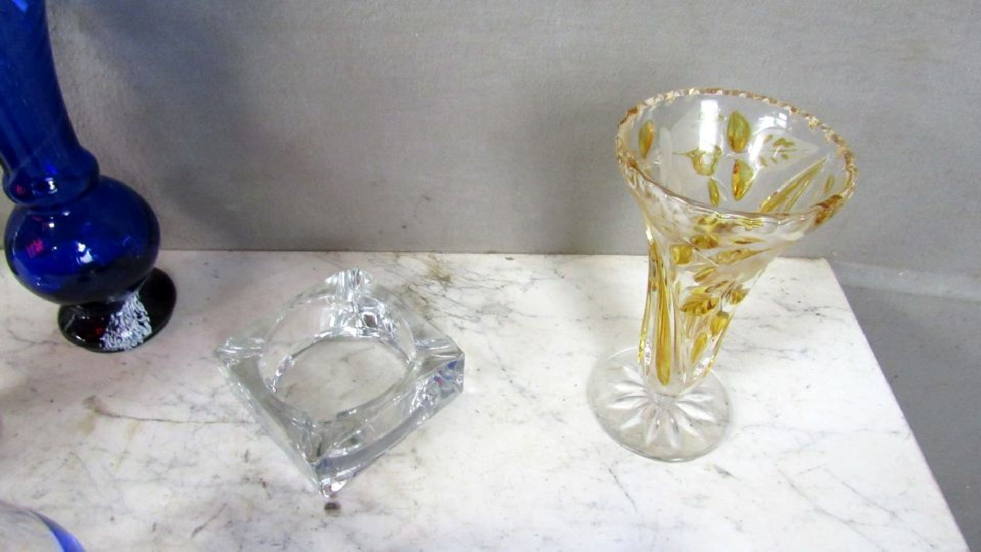 Interessantes Konvolut Glas Vasen und - Bild 5 aus 6