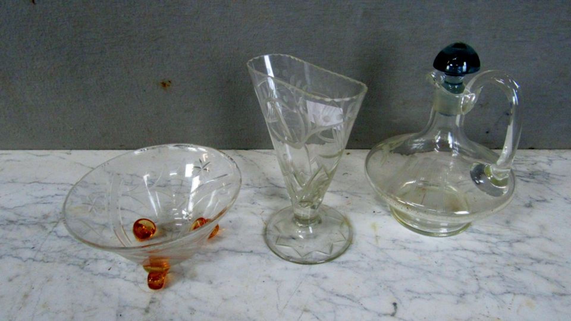 Drei Teile Art Deco Glas von - Bild 6 aus 6
