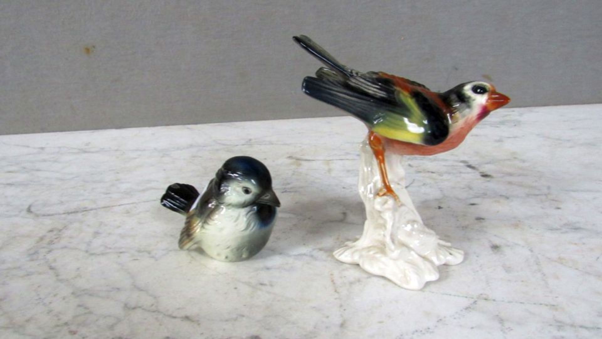 Zwei Figuren Vögel - Bild 5 aus 9