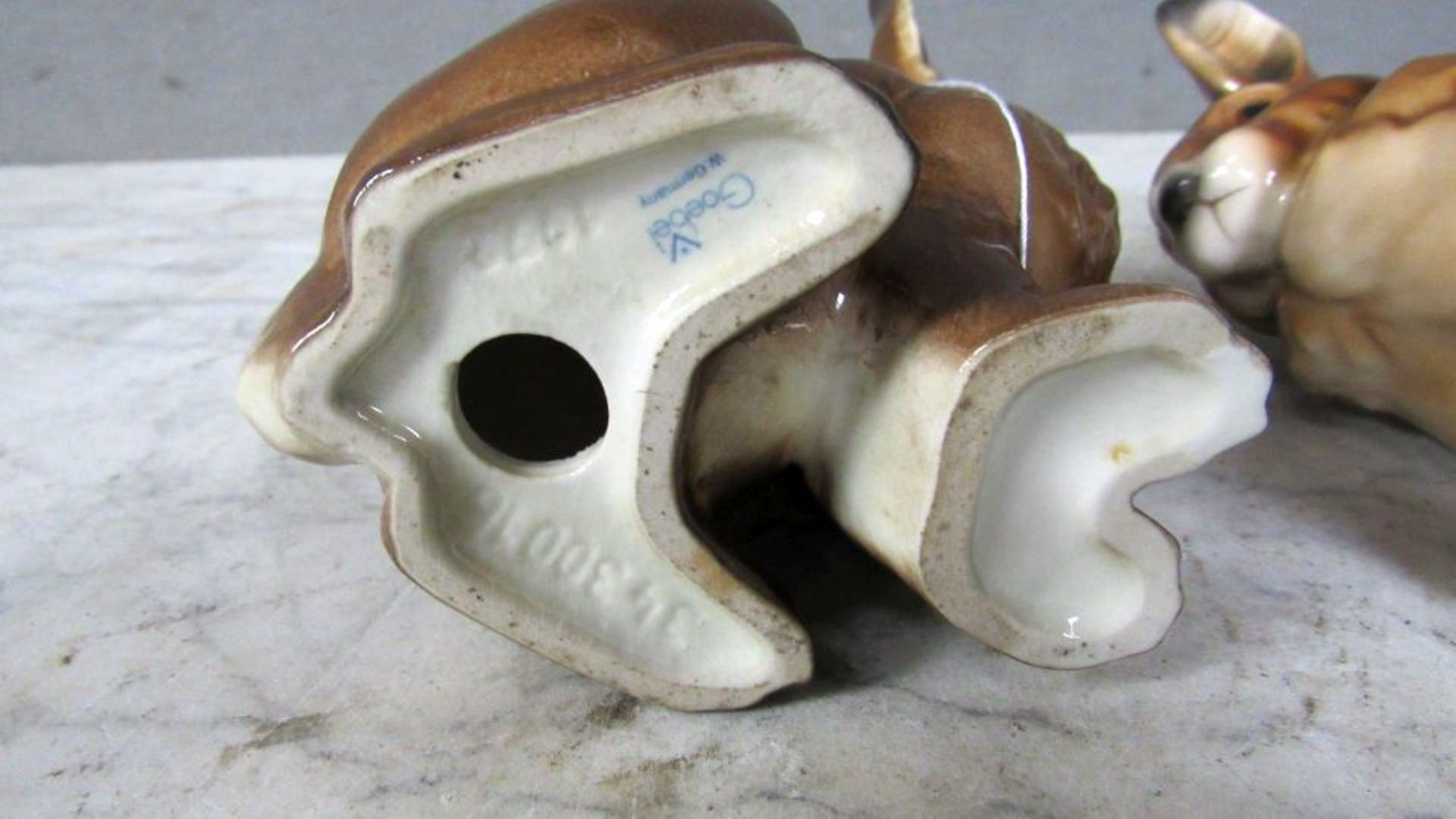 Goebel 2 Porzellanfiguren Hasen 16cm - Bild 7 aus 7