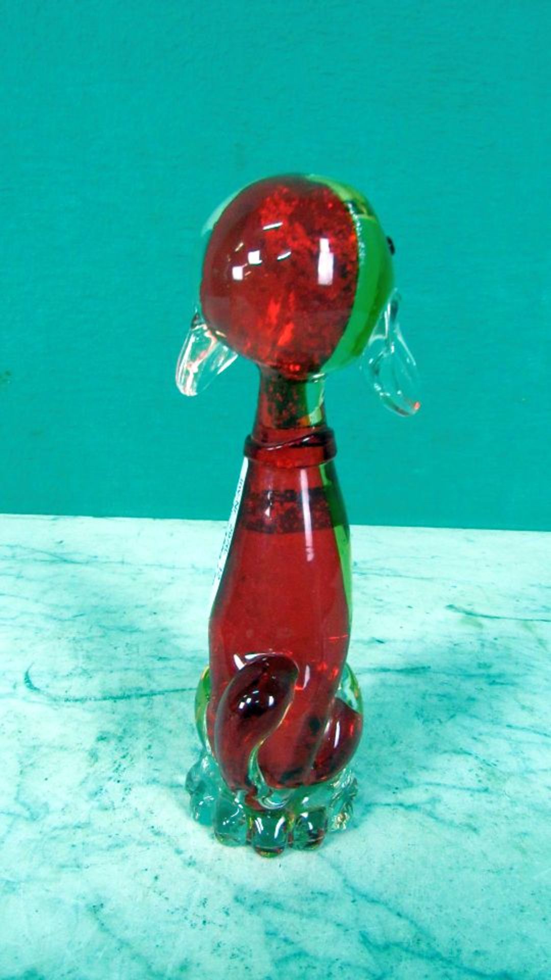 Skulptur sitzender Hund gelabelt - Bild 5 aus 5