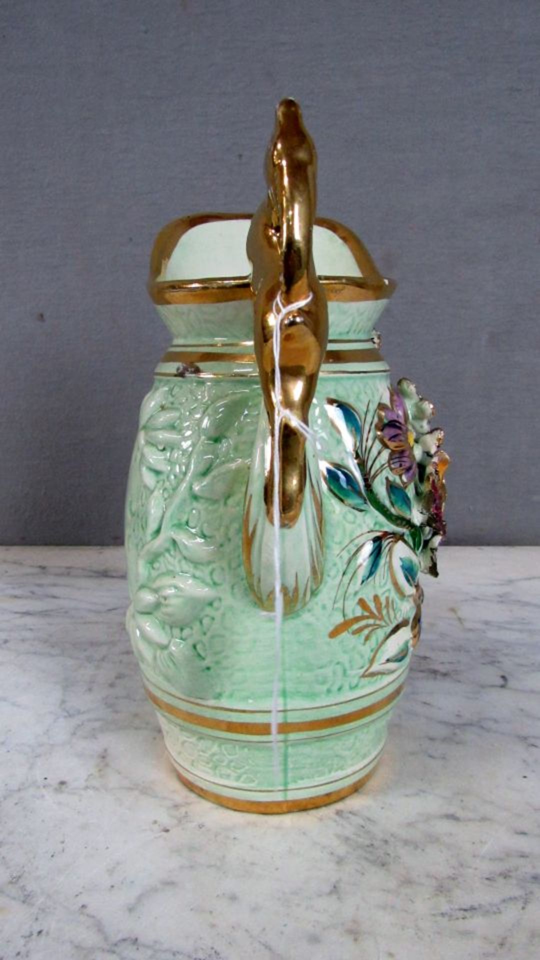 Tischvase in Krugform bestoßen 24cm - Bild 5 aus 8