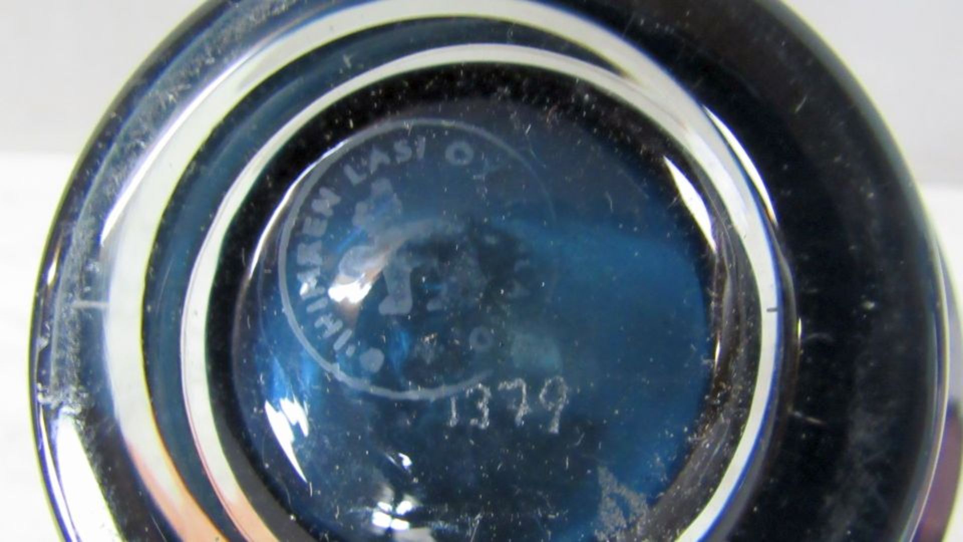 2 Designer Glasvasen Finnland ca.1960 - Bild 4 aus 5