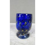 Glasvase Eisch goldfarbene Einschlüsse