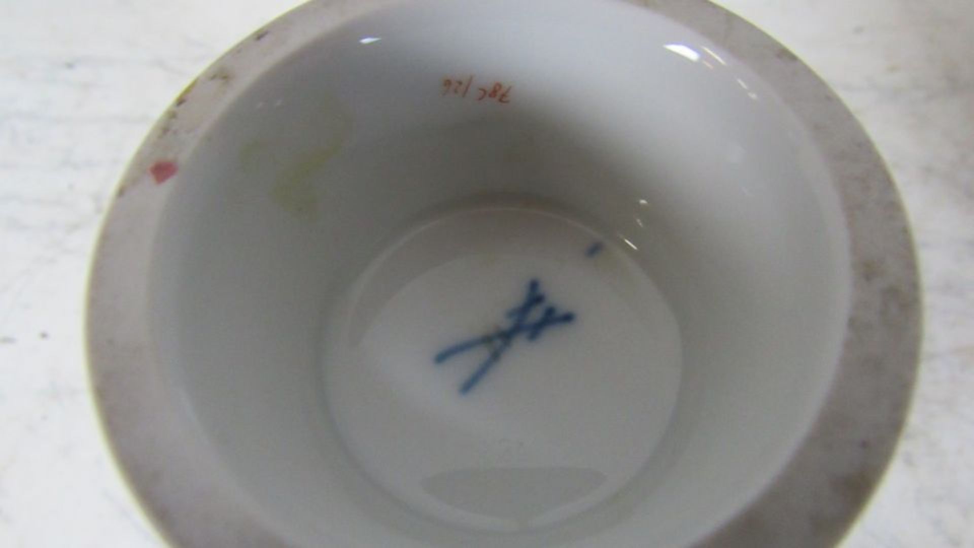 Meissen Porzellan Schwertermarke Vase - Bild 6 aus 6