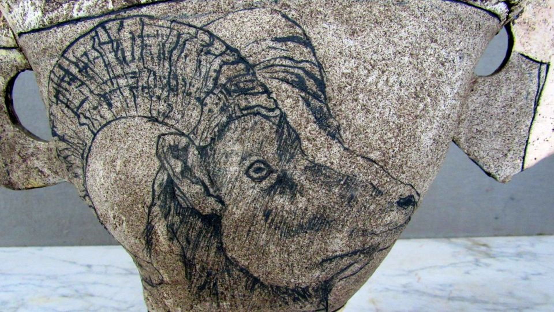 Vase England Keramik John Mullin 1994 - Bild 6 aus 7