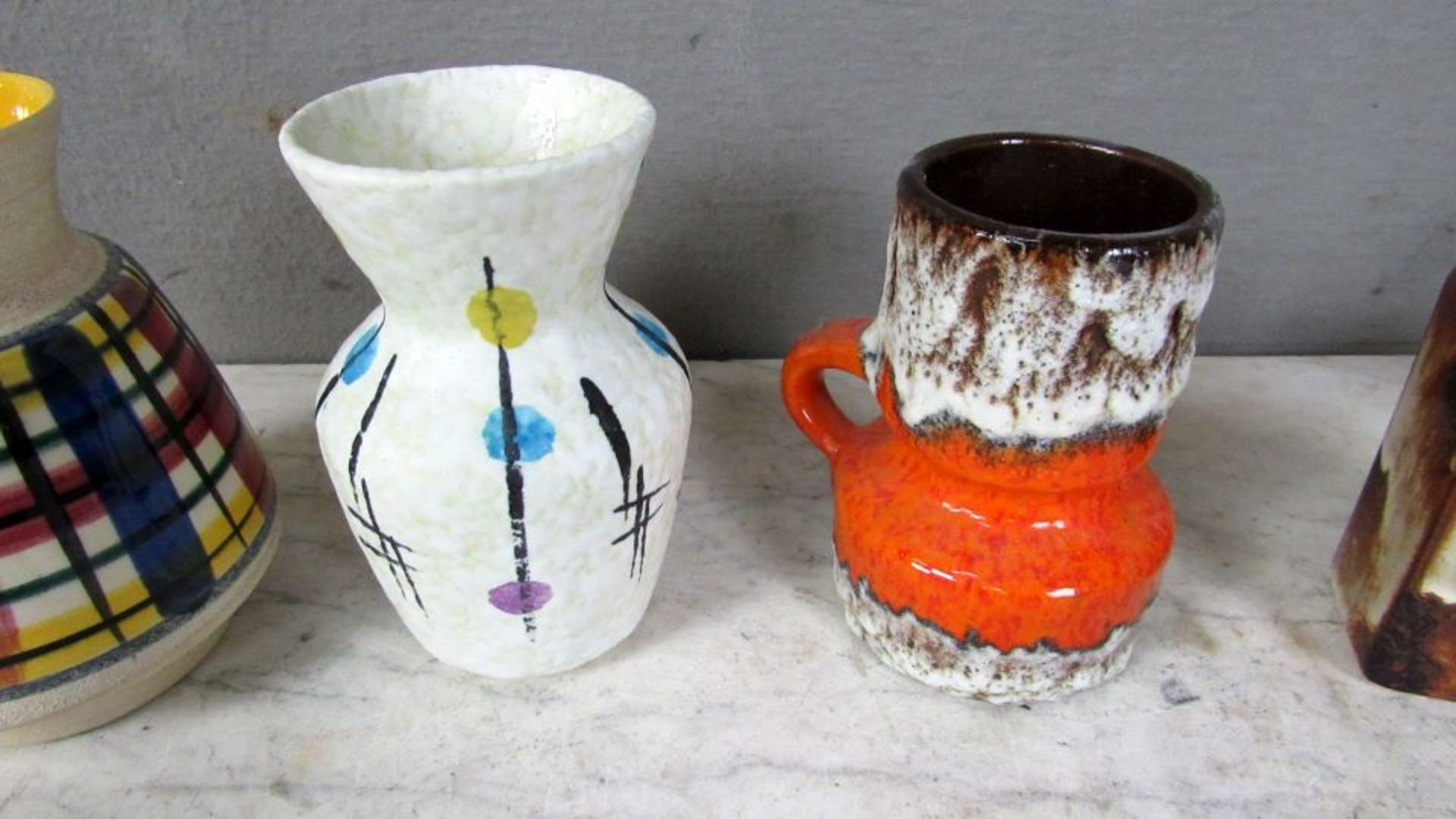 Konvolut Vasen 50-70er Jahre Scheurich - Bild 3 aus 8