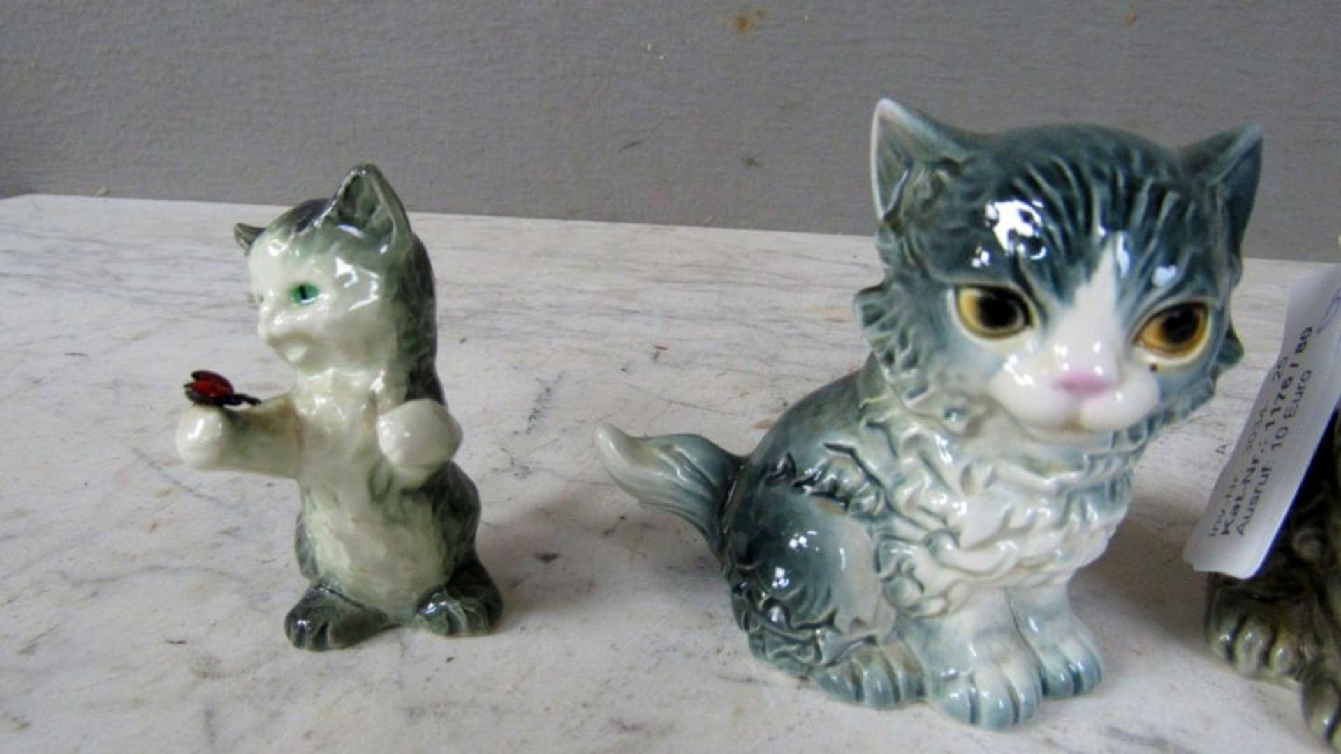 6 Porzellanfiguren Goebel Katzen von - Bild 2 aus 7