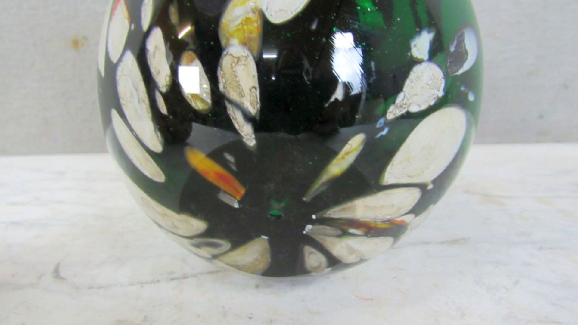 Großes farbenfrohes Glasei Murano 17cm - Bild 5 aus 5