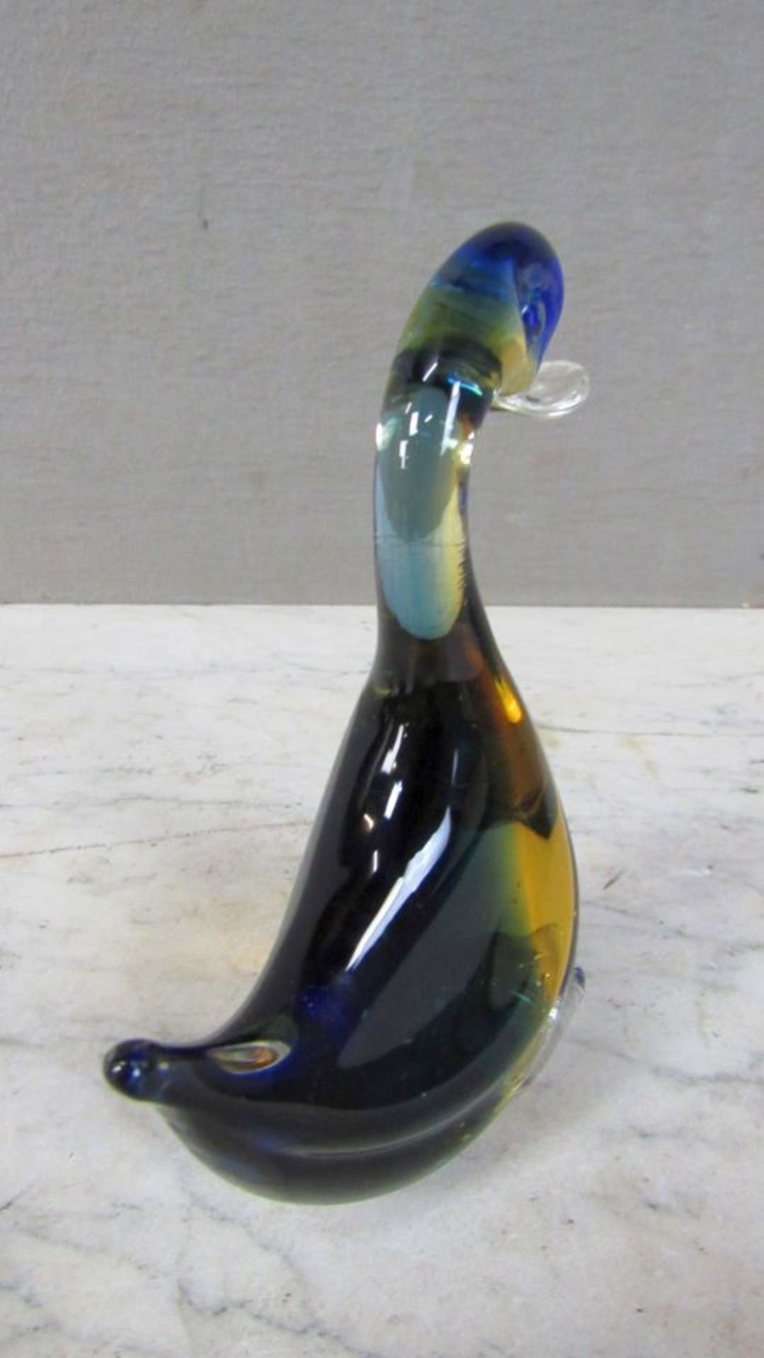 Glasskulptur Ente Murano 14cm - Bild 4 aus 6