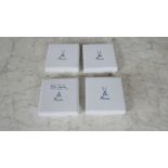 vier Porzellanplaketten Meissen