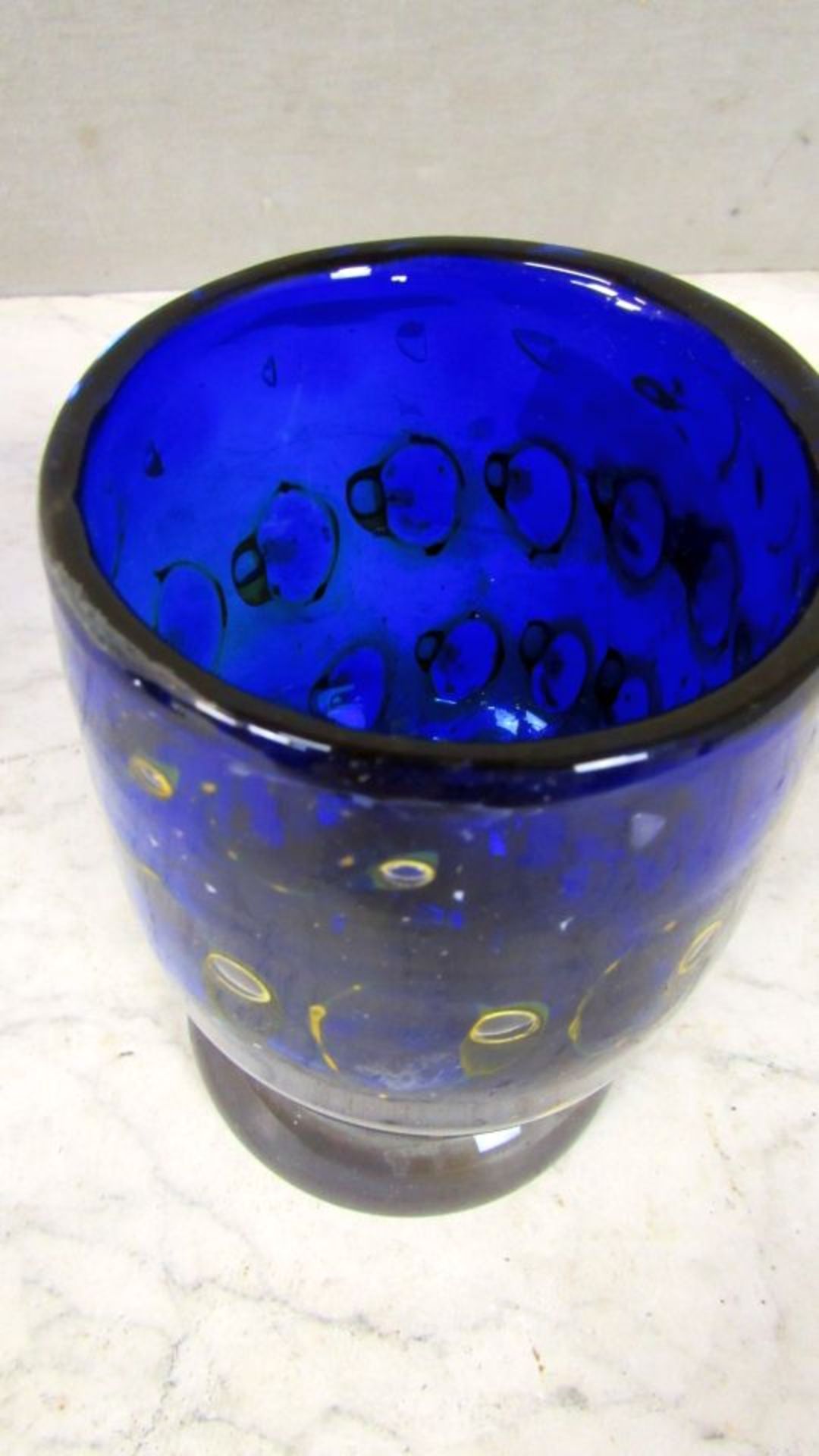 Glasvase Eisch goldfarbene Einschlüsse - Bild 2 aus 6