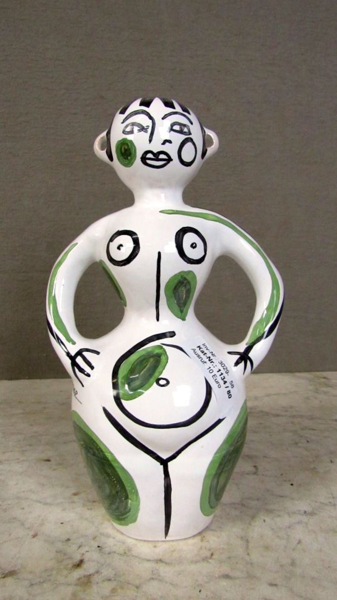 Keramikfigur Lasiert Cesar Manrique