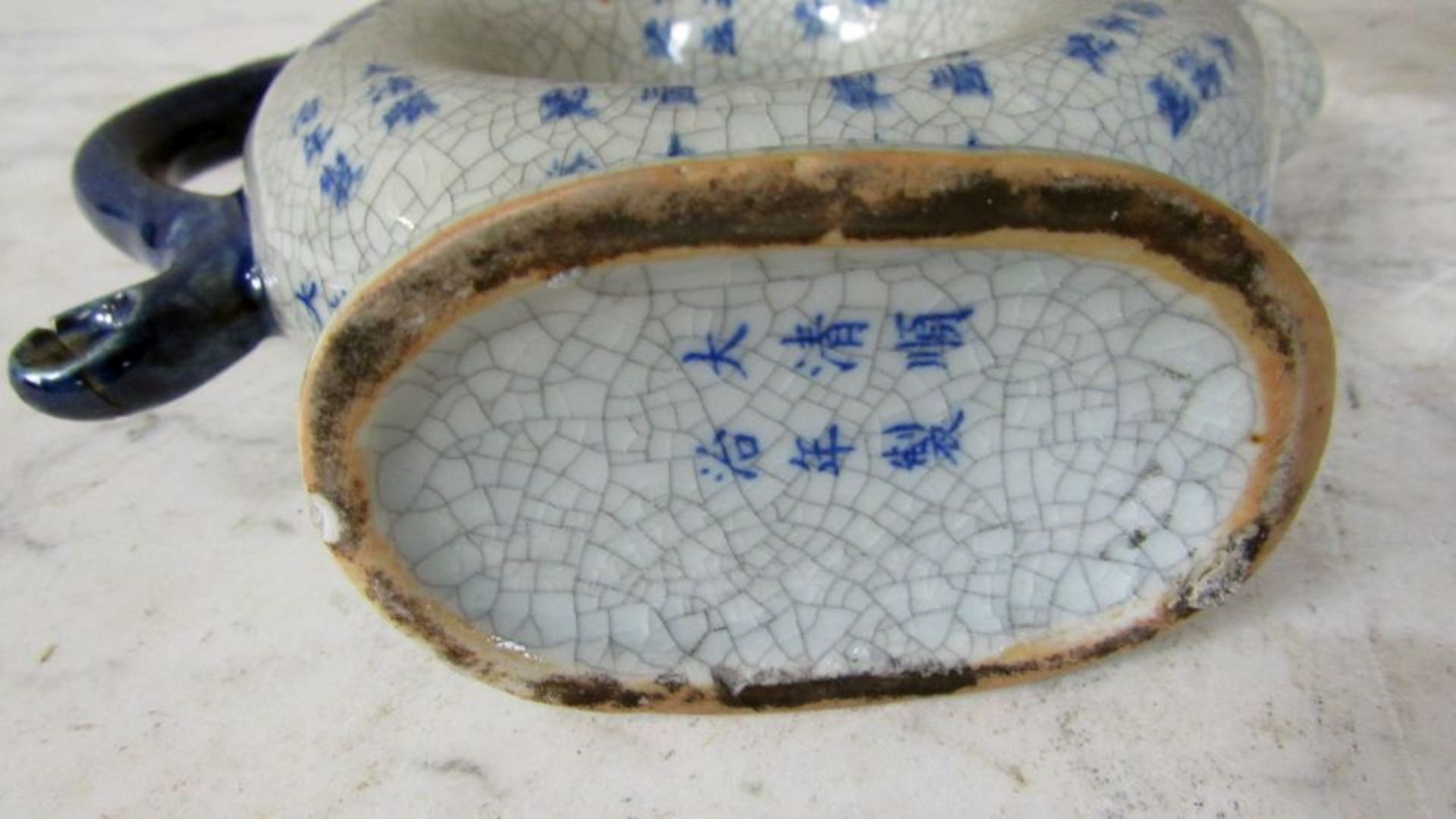 3 Asiatische Porzellankannen teilweise - Bild 7 aus 7