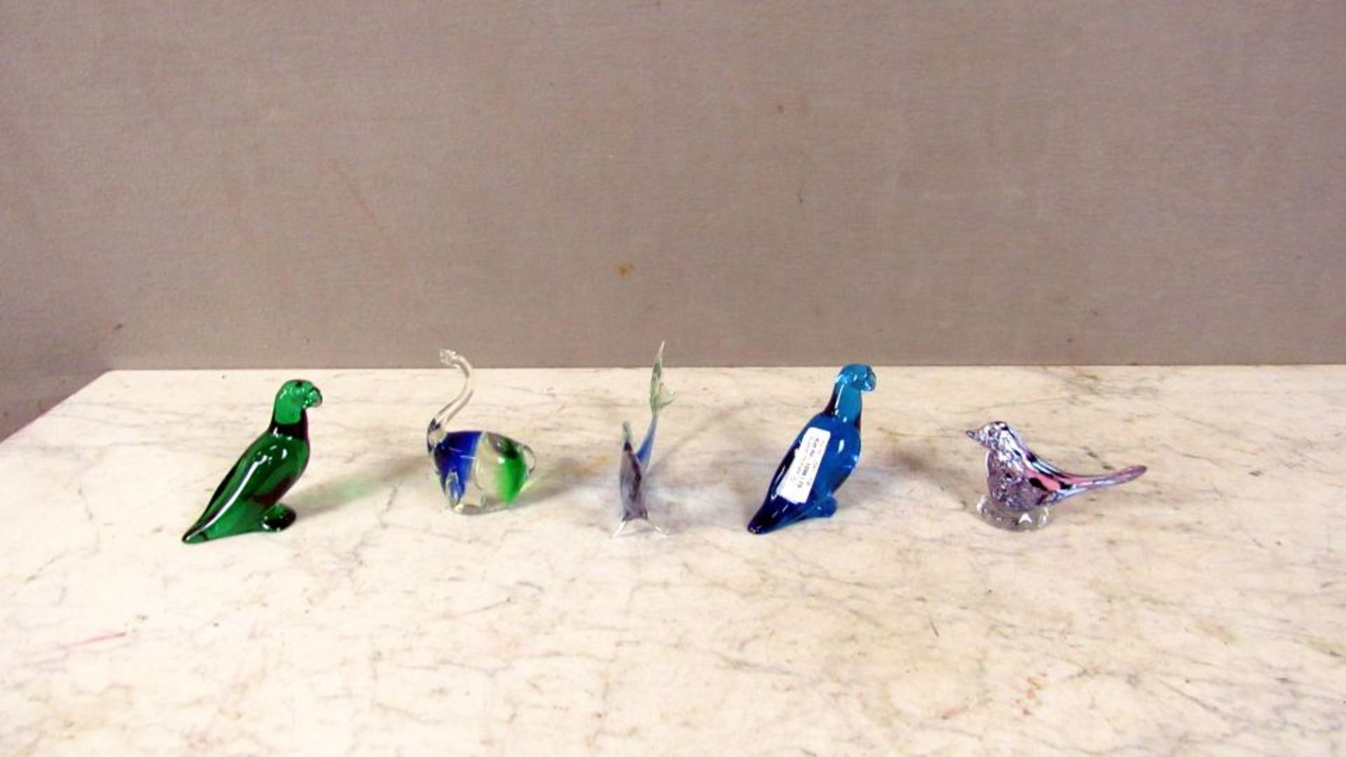 5 Glasskulpturen evtl.